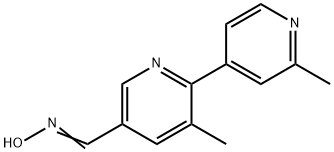 (Z)-2',3-dimethyl-2,4'-bipyridine-5-carbaldehyde oxime 结构式