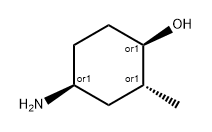 REL-(1R,2R,4S)-4-氨基-2-甲基环己烷-1-醇 结构式
