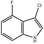 3-Chloro-4-fluoro-1H-indole 结构式