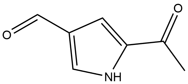 5-乙酰基-1H-吡咯-3-甲醛 结构式