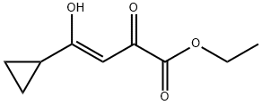 3-Butenoic acid, 4-cyclopropyl-4-hydroxy-2-oxo-, ethyl ester, (3Z)- 结构式