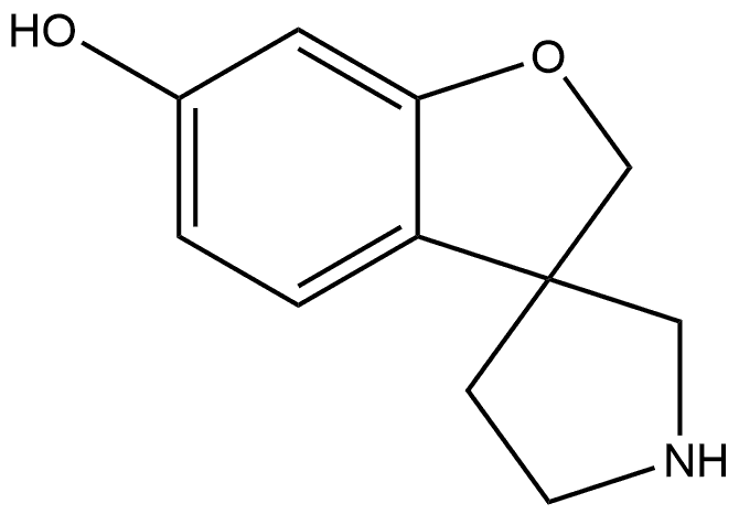 2H-Spiro[benzofuran-3,3''-pyrrolidin]-6-ol 结构式