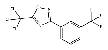 5-(TRICHLOROMETHYL)-3-[3-(TRIFLUOROMETHYL)PHENYL]-1,2,4-OXADIAZOLE 结构式