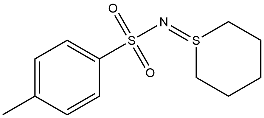 4-Methyl-N-(thian-1-ylidene)benzenesulfonamide 结构式