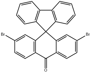 2,7-二溴-10H-螺[蒽-9,9'-芴]-10-酮 结构式