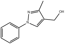 (3-Methyl-1-phenyl-1H-pyrazol-4-yl)methanol 结构式