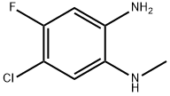 4-Chloro-5-fluoro-N*2*-methyl-benzene-1,2-diamine 结构式