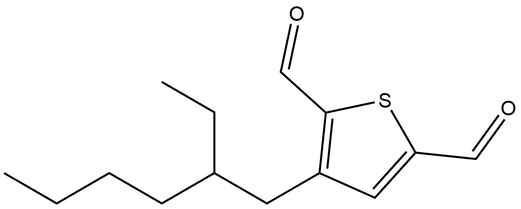 4-(庚-3-基)环戊基-3,5-二烯-1,3-二甲醛 结构式