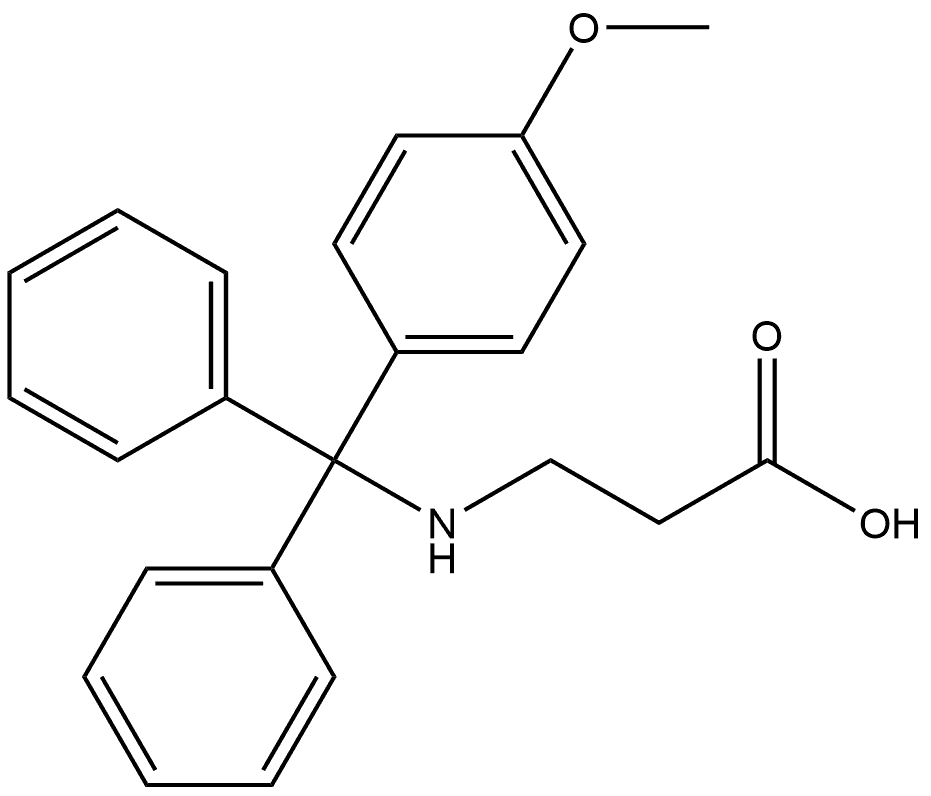 β-Alanine, N-[(4-methoxyphenyl)diphenylmethyl]- 结构式