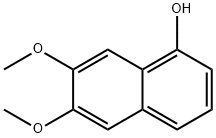 6,7-二甲氧基萘-1-醇 结构式