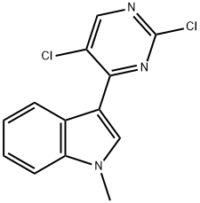 3-(2,5-二氯嘧啶-4-基)-1-甲基-1H-吲哚 结构式