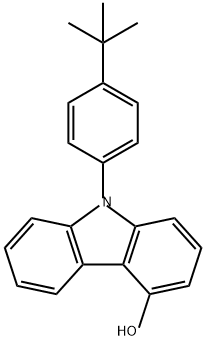 9-(4-叔丁基苯基)-9H-咔唑-4-醇 结构式