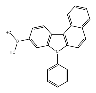 Boronic acid, B-(7-phenyl-7H-benzo[c]carbazol-9-yl)- 结构式