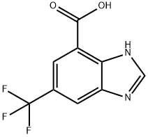 5-(三氟甲基)-1H-苯并[D]咪唑-7-羧酸 结构式