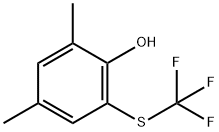 2,4-Dimethyl-6-(trifluoromethylthio)phenol 结构式