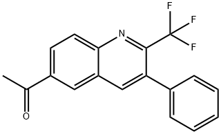 Ethanone, 1-?[3-?phenyl-?2-?(trifluoromethyl)?-?6-?quinolinyl]?- 结构式