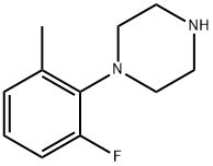 Piperazine, 1-(2-fluoro-6-methylphenyl)- 结构式