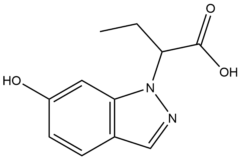 2-(6-Hydroxy-1H-indazol-1-yl)butanoic acid 结构式