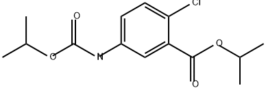 Benzoic acid, 2-chloro-5-[[(1-methylethoxy)carbonyl]amino]-, 1-methylethyl ester 结构式