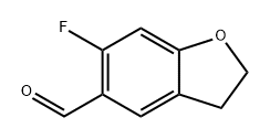 6-氟-2,3-二氢苯并呋喃-5-甲醛 结构式