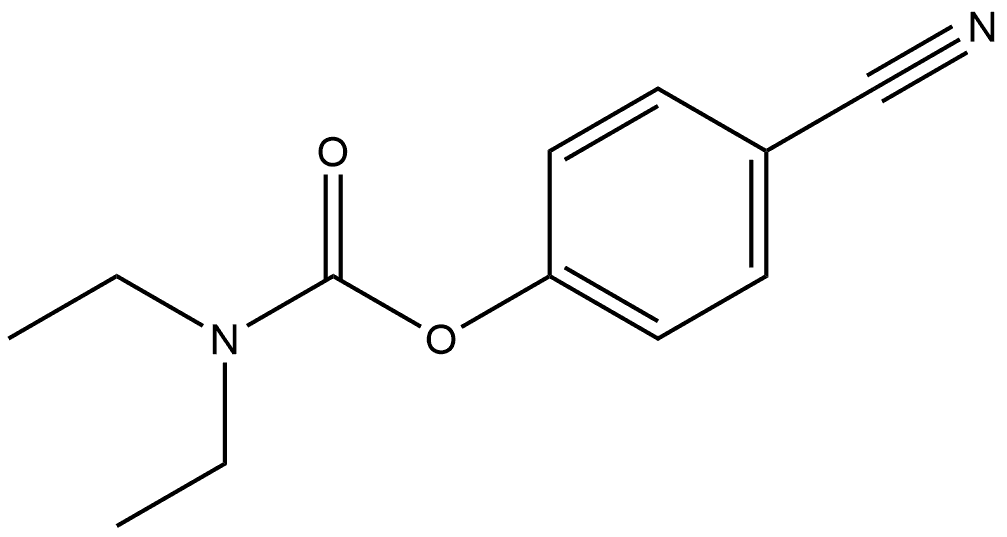4-Cyanophenyl N,N-diethylcarbamate 结构式