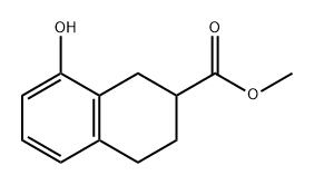 2-Naphthalenecarboxylic acid, 1,2,3,4-tetrahydro-8-hydroxy-, methyl ester 结构式