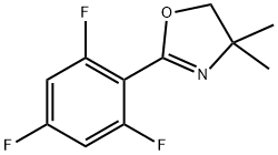 Oxazole, 4,5-dihydro-4,4-dimethyl-2-(2,4,6-trifluorophenyl)- 结构式