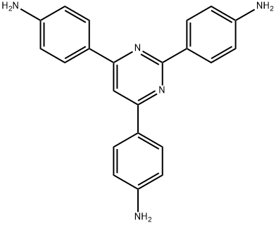 4,4',4''-(嘧啶-2,4,6-三基)三苯胺 结构式