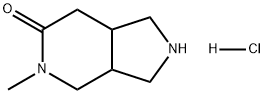 6H-Pyrrolo[3,4-c]pyridin-6-one, octahydro-5-methyl-, hydrochloride (1:1) 结构式