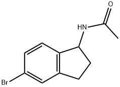 N-(5-bromo-2,3-dihydro-1H-inden-1-yl)acetamide 结构式