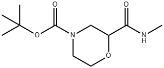 tert-butyl 2-(methylcarbamoyl)morpholine-4-carboxylate 结构式