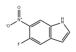1H-Indole, 5-fluoro-6-nitro- 结构式