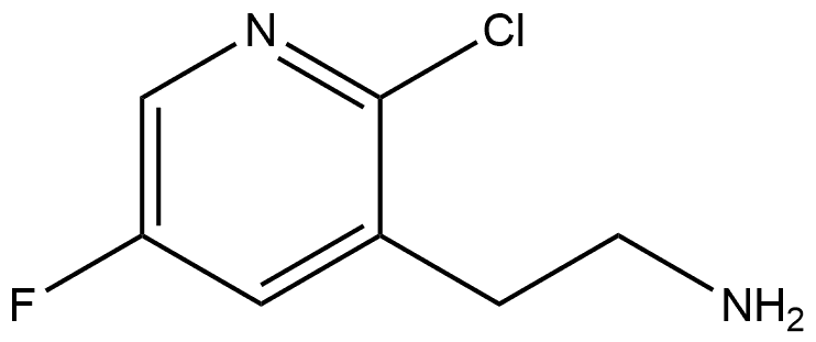 2-(2-氯-5-氟吡啶-3-基)乙烷-1-胺 结构式