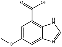 1H-Benzimidazole-7-carboxylic acid, 5-methoxy- 结构式