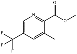 3-甲基-5-(三氟甲基)吡啶-2-羧酸甲酯 结构式