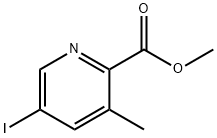 5-碘-3-甲基吡啶甲酸甲酯 结构式
