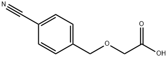 2-[(4-cyanophenyl)methoxy]acetic acid 结构式