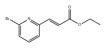 (E)-3-(6-溴吡啶-2-基)丙烯酸乙酯 结构式