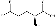 (S)-2-amino-5,5-difluoropentanoic acid 结构式