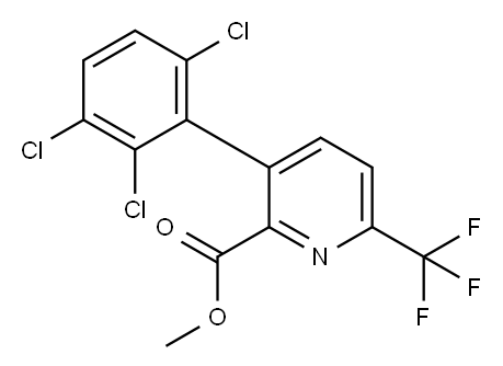 Methyl 3-(2,3,6-trichlorophenyl)-6-(trifluoromethyl)picolinate 结构式