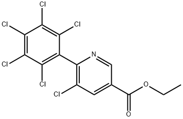 Ethyl 5-chloro-6-(perchlorophenyl)nicotinate 结构式