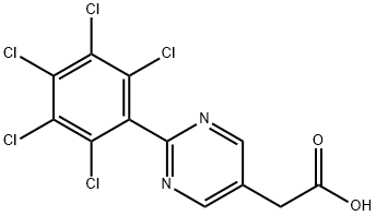 2-(Perchlorophenyl)pyrimidine-5-acetic acid 结构式