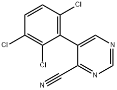 4-Cyano-5-(2,3,6-trichlorophenyl)pyrimidine 结构式