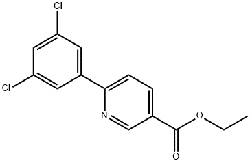 Ethyl 6-(3,5-dichlorophenyl)nicotinate 结构式