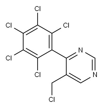 5-(Chloromethyl)-4-(perchlorophenyl)pyrimidine 结构式