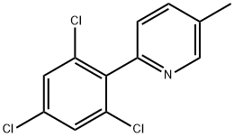 5-Methyl-2-(2,4,6-trichlorophenyl)pyridine 结构式