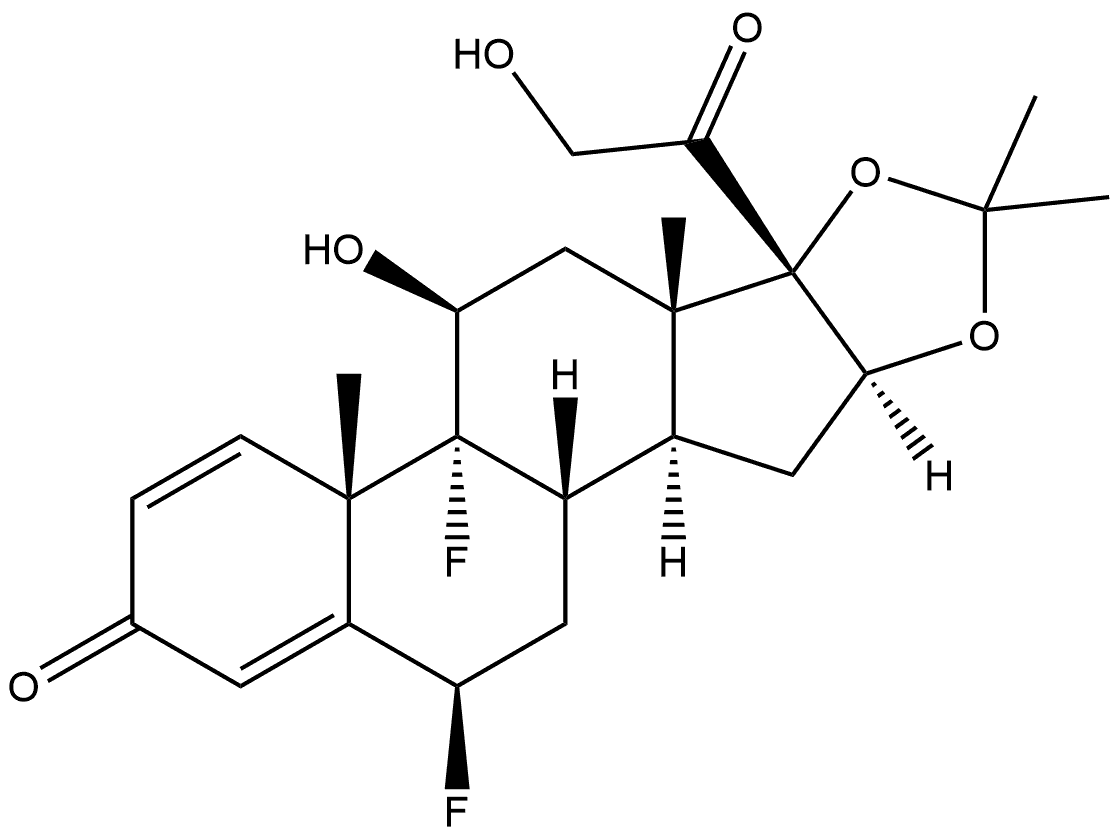 醋酸氟轻松EP杂质J 结构式