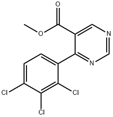 Methyl 4-(2,3,4-trichlorophenyl)pyrimidine-5-carboxylate 结构式