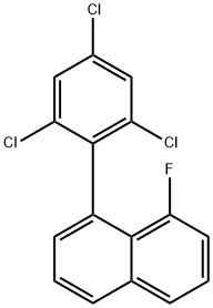 1-Fluoro-8-(2,4,6-trichlorophenyl)naphthalene 结构式