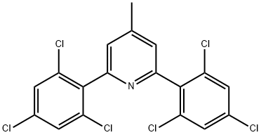 2,6-Bis(2,4,6-trichlorophenyl)-4-methylpyridine 结构式